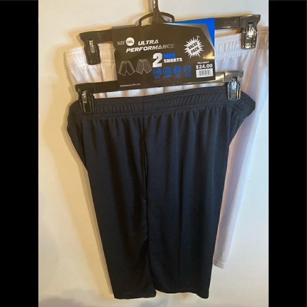 💥Ultra Performance 2 Men Value Pack Athletic Works Dazzle Shorts Size: 3XL🎁